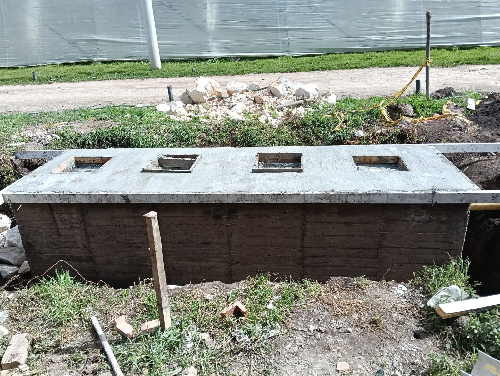Construcción trampa de grasas