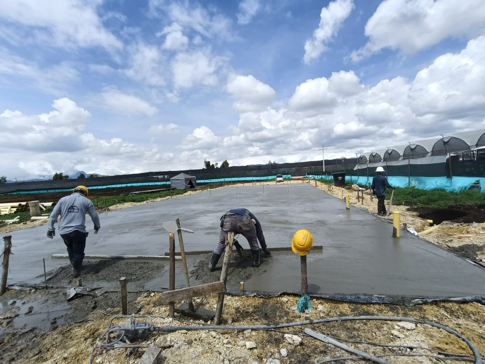 Fundición de placas en concreto 