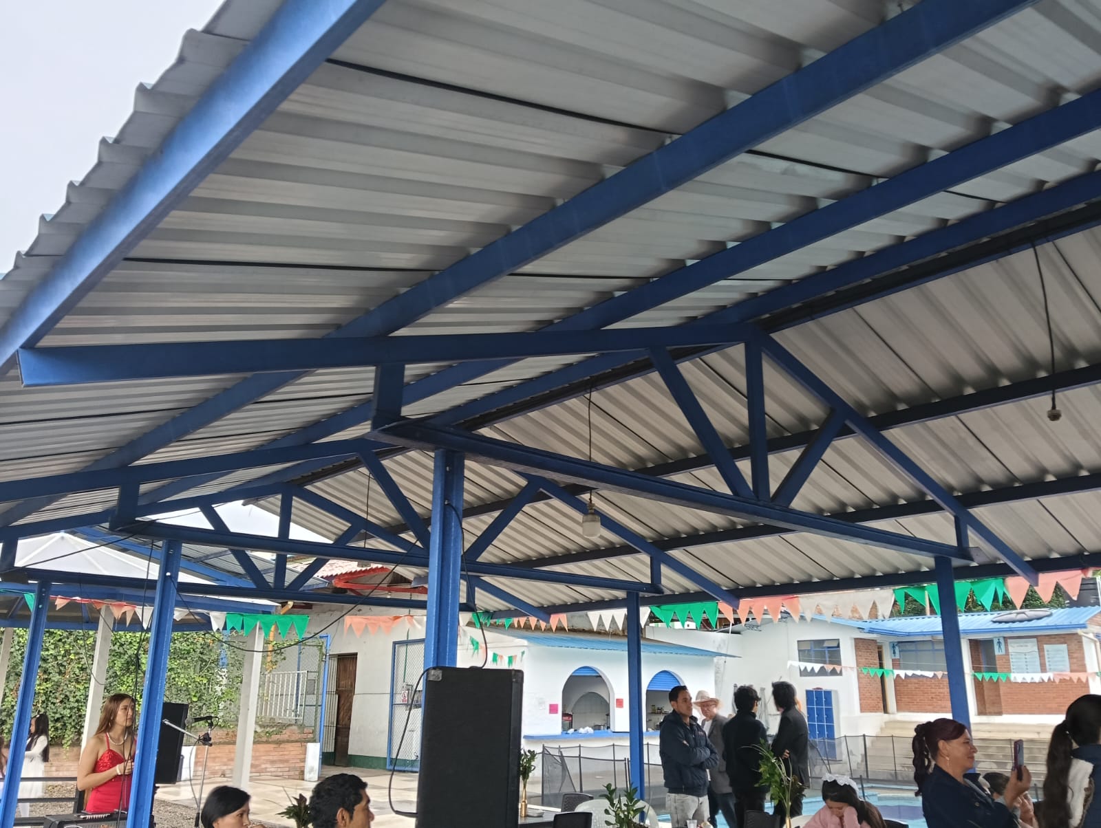 Instalación de infraestructuras cubierta