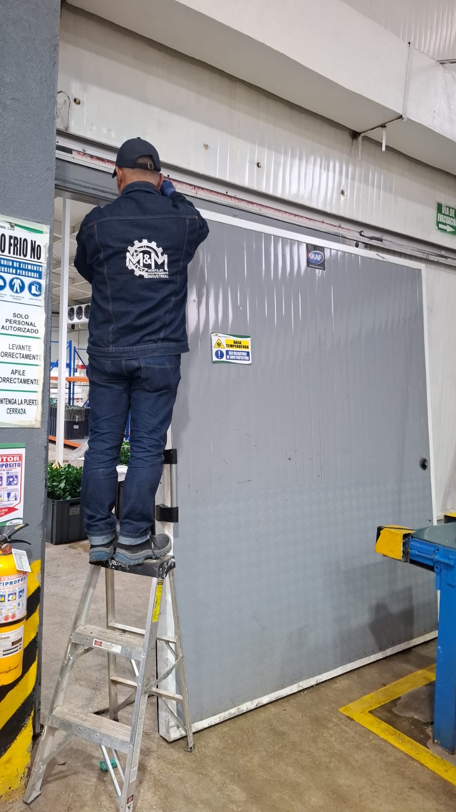 Mantenimiento a puertas de cuarto fríos 